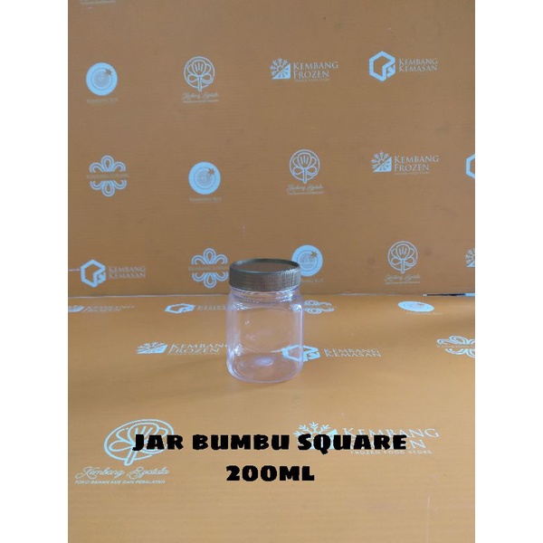 12PCS JAR BUMBU 200ML SQUARE