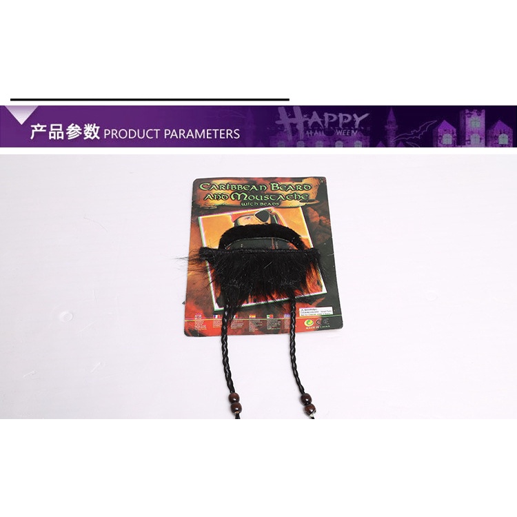 Kumis Jenggot pirates bajak laut jack sparrow kepang halloween cosplay