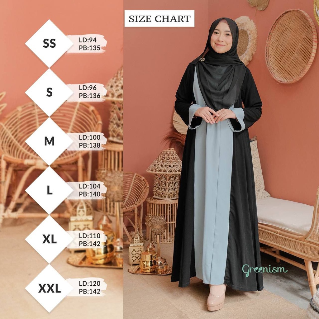 Greenism Gamis Amira Quality Premium Syari'i Dress