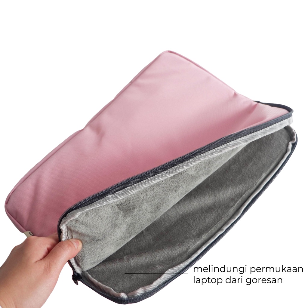 BICBAC TAS SLEEVE CASE LAPTOP KULIT CLUTCH CANVAS KANVAS LEATHER BAG DOMPET ANTI AIR WATERPROOF SHOCKPROOF ASUS LENOVO ACER HP 11 12 13 14 15 inch