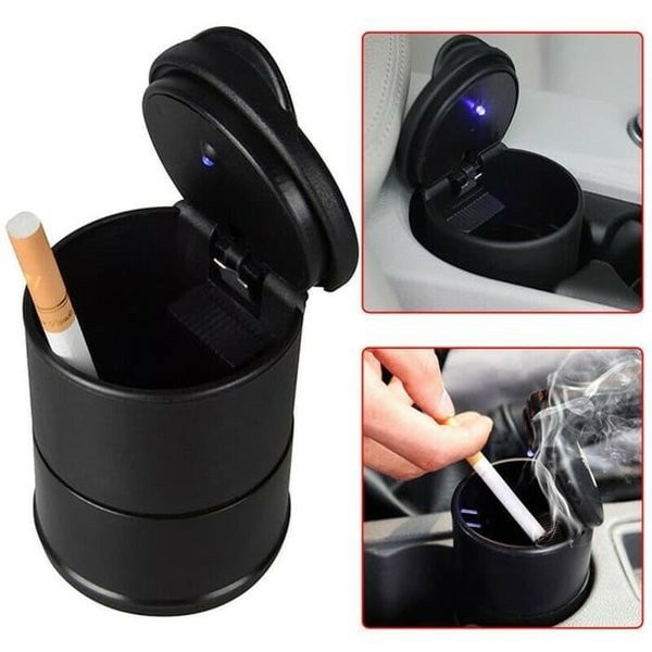 Tempat Sampah Mini Asbak Mobil Asbak Rokok Unik LED