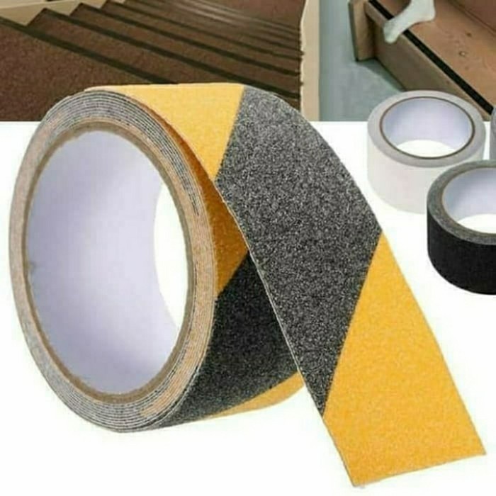 

Lakban Anti Slip Tangga/Safety Walk Tape Yellow Black 2"x1 meter