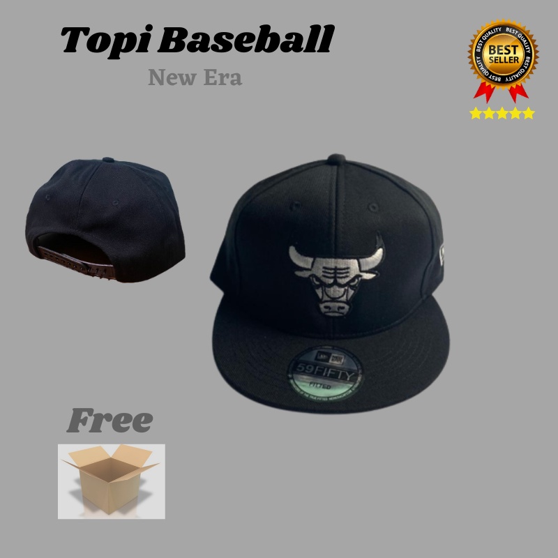 Topi Baseball Topi Snapback Bordir BANTENG New Era pria/wanita Unisex