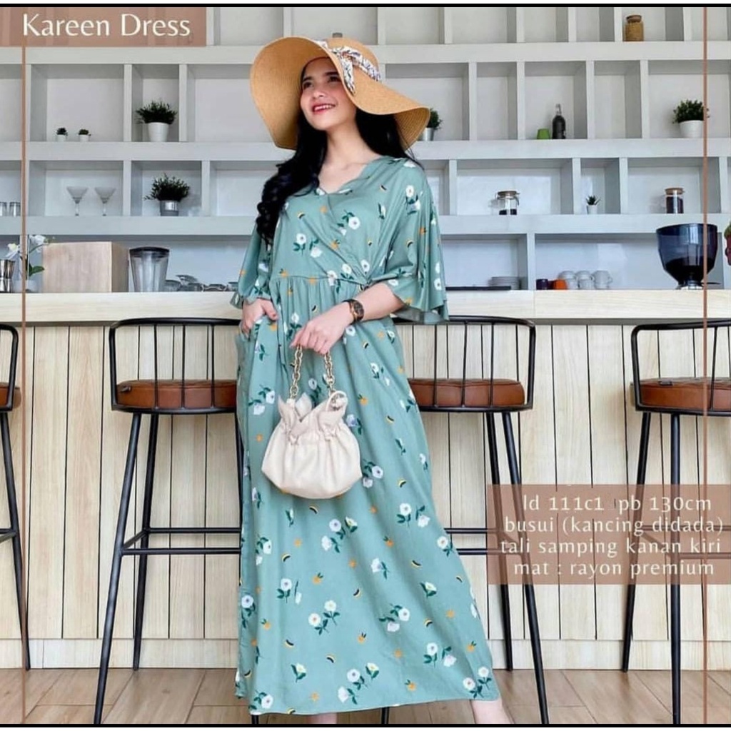 KIMONO KAREEN DRESS RAYON PREMIUM QUALITY ORIGINAL100%