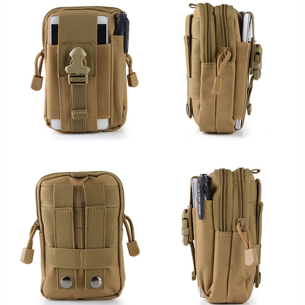 Tas Pinggang Mini Tactical Army Look - OMFB69KQ Khaki