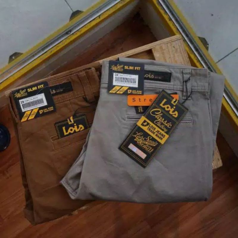 Celana Chino Pria Lois Original ☑️
