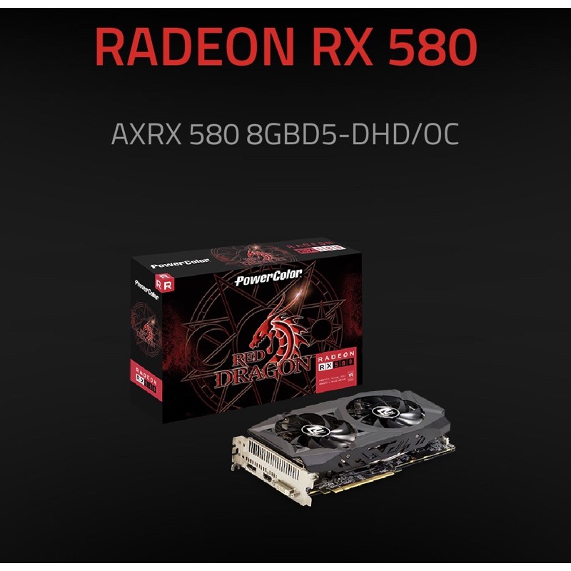 VGA POWERCOLOR RX580 8GB RED DRAGON