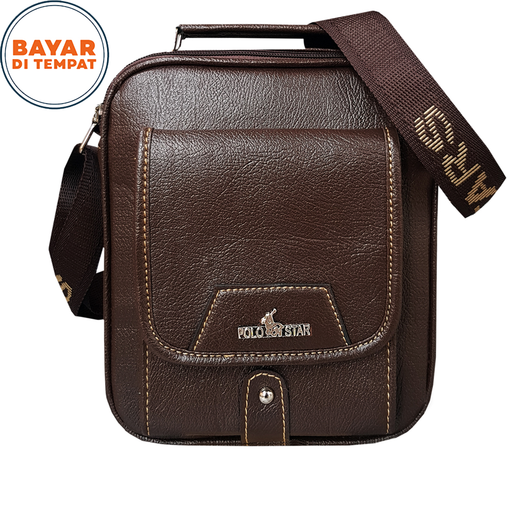 11.11&amp;12.12 BIG SALE!! Polo Star ST-005 Tas Formal Tas Kantor Tas Smartphone Tas HP Tas Gadget Crossbody Bag - Coffee