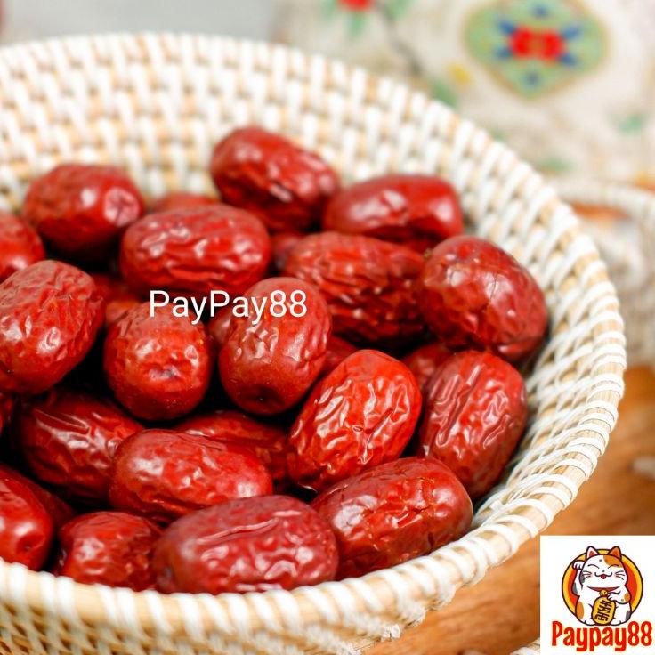 

Produk Awal Tahun ANGCO GRADE SUPER / ANG CO / HONG ZAO / KURMA MERAH / DRIED DATES 500 gram o17➝