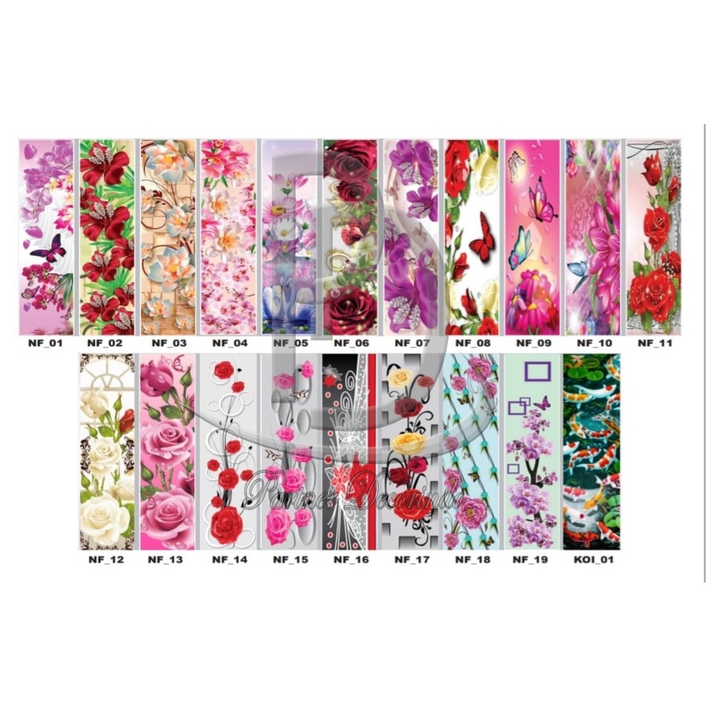 Sticker Kaca Lemari Motif Murah