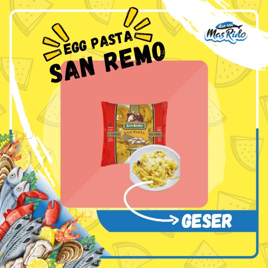 

Mie Telur Telor San Remo Pasta Egg Noodle Tagliatelle Pasta Praktis Aa