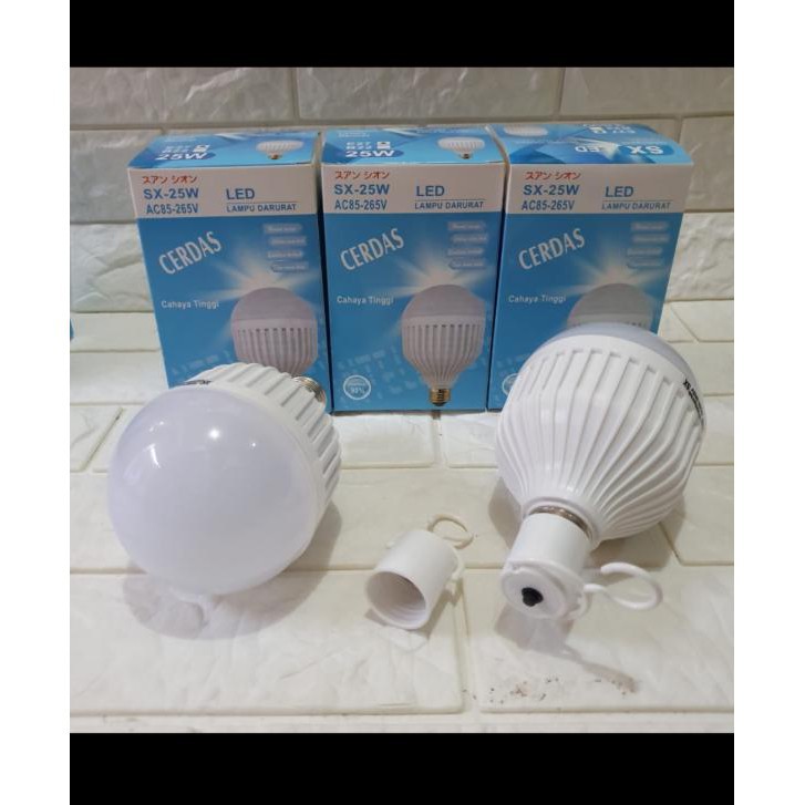 Lampu Emergency SX-25 W - Bohlam Cerdas Hemat Energi High Quality Bisa Menyala Dengan Disentuh