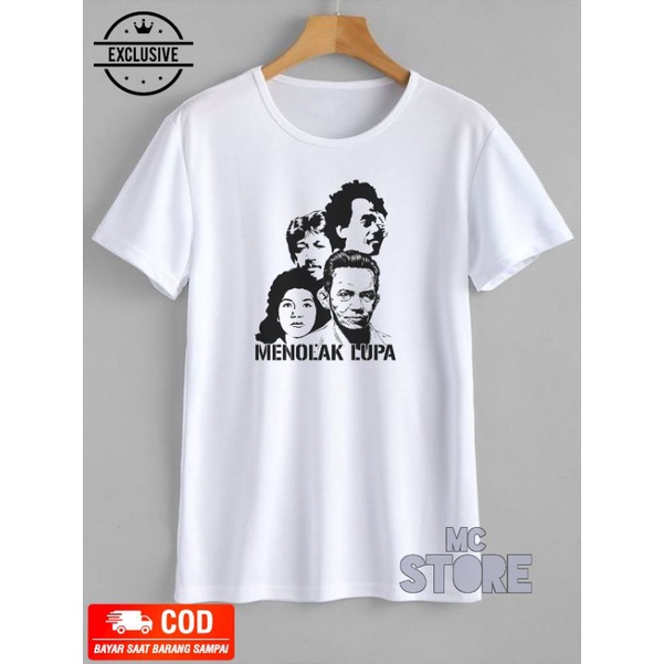 Kaos Menolak lupa/t-shirt September hitam/baju pahlawan September hitam/kaos Munir