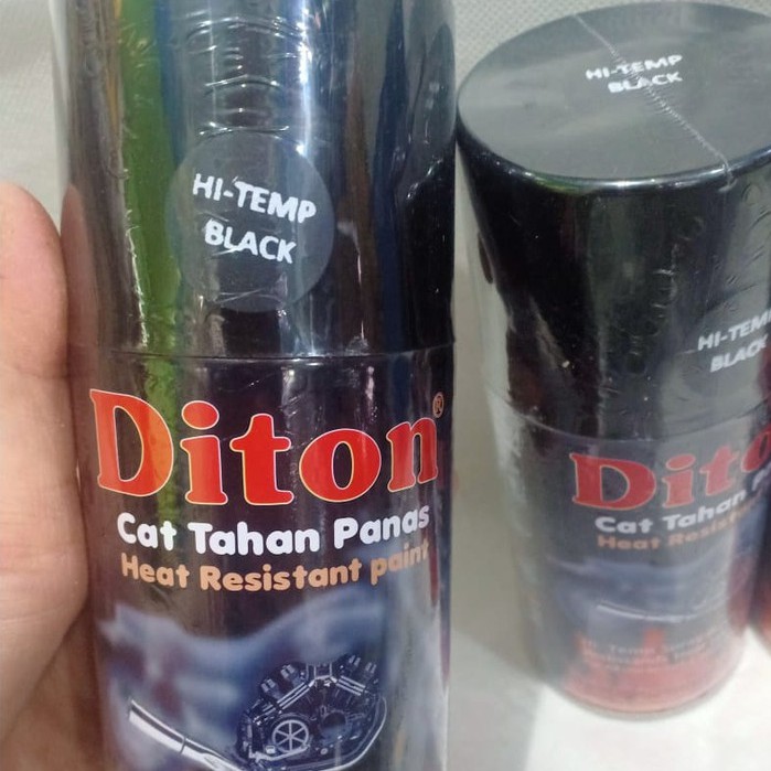 DITON HI-TEMP Cat Semprot Knalpot Tahan Panas sd 600°C Varian Hi Temp Black, Hi Temp Silver dan HiTemp Bronze (300cc)