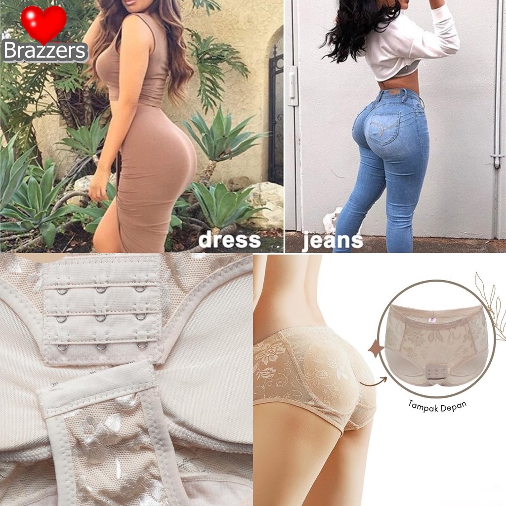 Korset Celana Dalam Busa Pembesar Bokong Pantat Palsu Untuk Pakai Gaun Dress Brukat Brokat Jeans Kon
