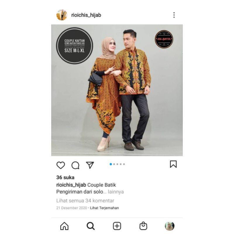 COUPLE BATIK KAFTAN