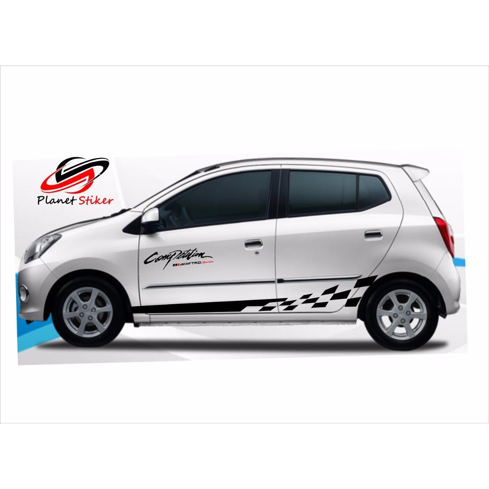 GOLD SILVER EDITION STIKER MOBIL CUTTING STICKER COMPETITION TOYOTA