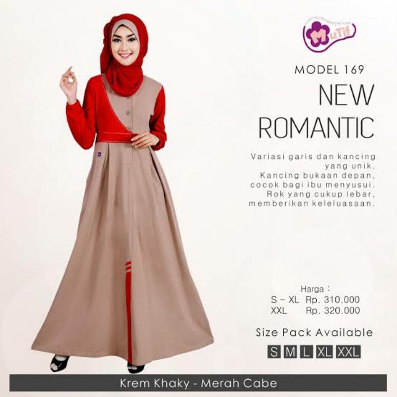 GAMIS MUTIF N - 169 - KM SIZE XL BAJU MUSLIM