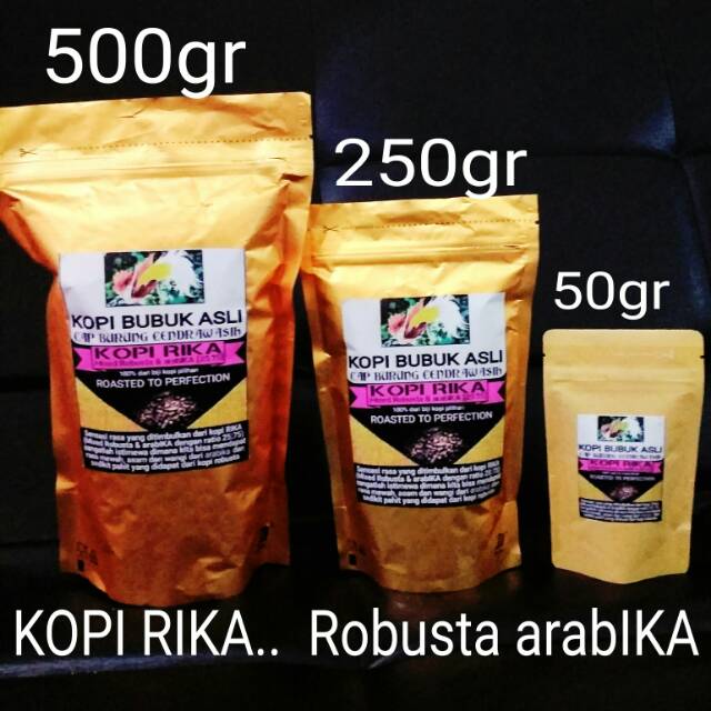 

KOPI RIKA - Robusta arabIKA - 250gr