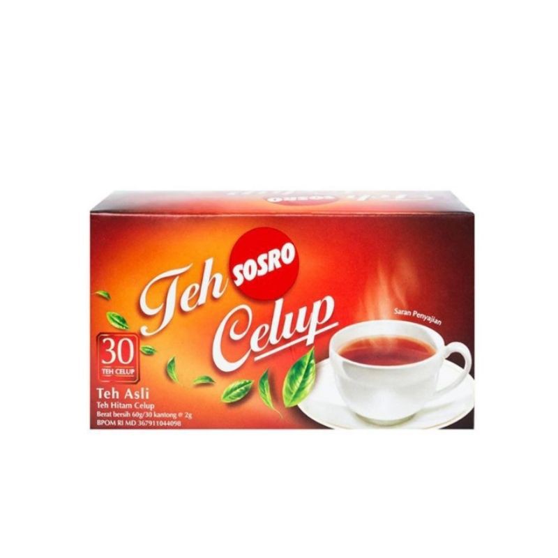 Teh Celup Sosro 30 Kantong (1 Kotak)