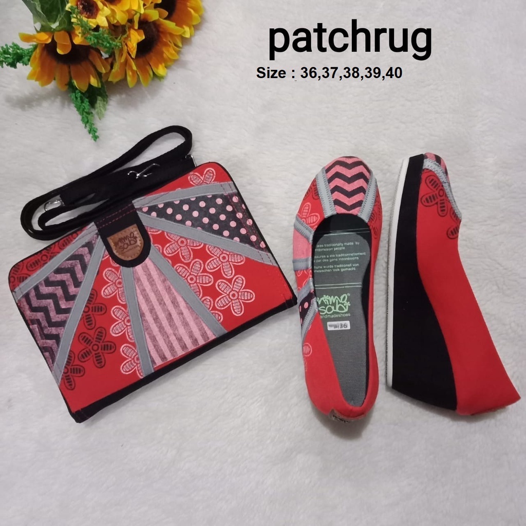 diskon sepatu wedges dan dompet hpo mimosabi couple
