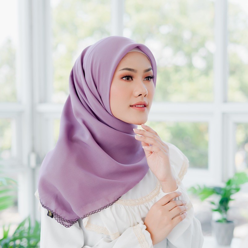 Koyu Hijab Segiempat Potton Lace Best Seller Part 2