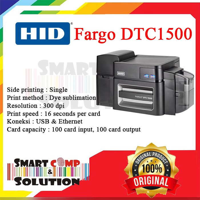 Printer ID Card - Fargo DTC1500 / DTC-1500 300dpi