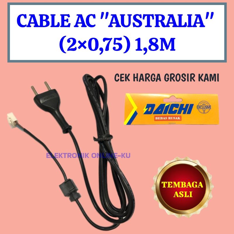 DAICHI CABLE AC AUSTRALIA 2×0,75 1,8M