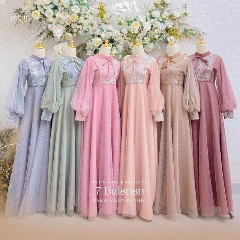 gamis pesta jumbo khusus ld 140