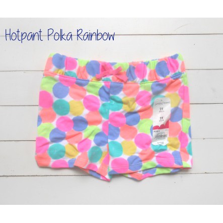 Hotpant Anak Polka Rainbow