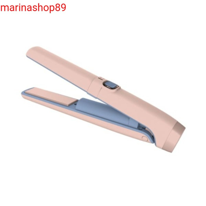 memoo alat catok rambut portable Pink_alat catok rambut rechargeable