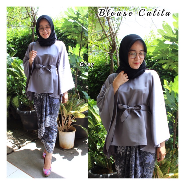 Blouse Kalila/set/batik/rok plisket premium