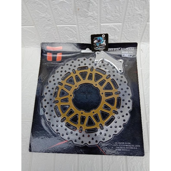 disk piringan cakram depan crf lebar plus breket pnp piringan cakram crf supermoto