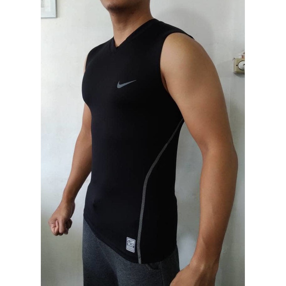 Pakaian kaos gaul     KAOS BAJU SINGLET NIKE PRIA LEKBONG V NECK GYM FITNES FITNESS RENANG    ash