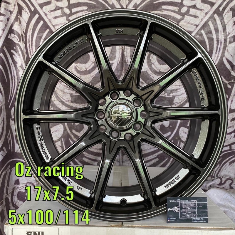 oz racing ring 17 x 7.5 . pcd 5 x 114 / 100