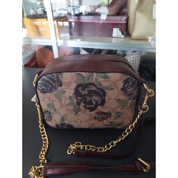 Tas Coach Bunga Tali Panjang rantai