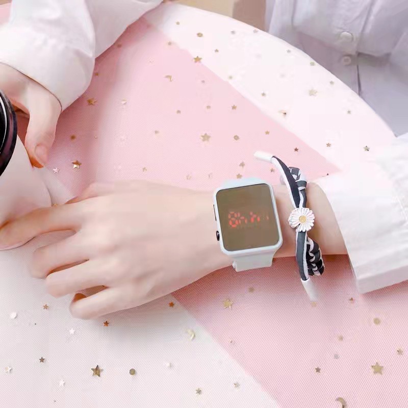 cod☜☞ready jam tangan LED Digital wanita / jam LED watch / jam tangan kekinian LED Digital / jam led lagilaku