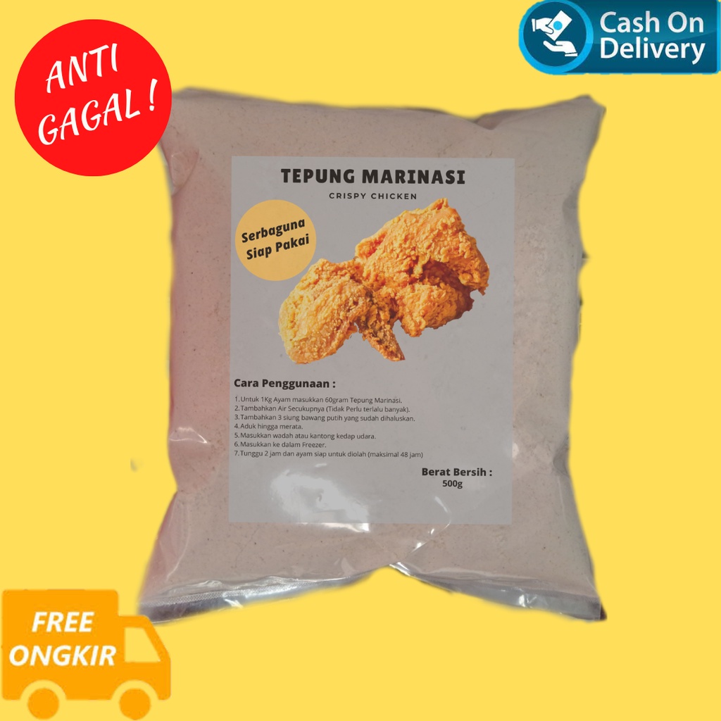 

Tepung Marinasi Ayam Crispy 500gr