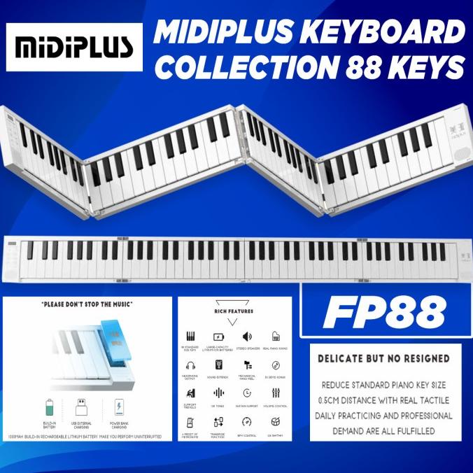Midiplus Folding Piano 88 Keys Piano Lipat Portable