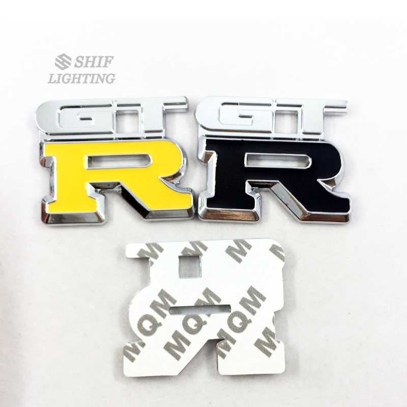 1 x Metal GTR Logo Car Auto Decorative Rear Trunk Emblem Badge Sticker Decal For NISSAN GTR