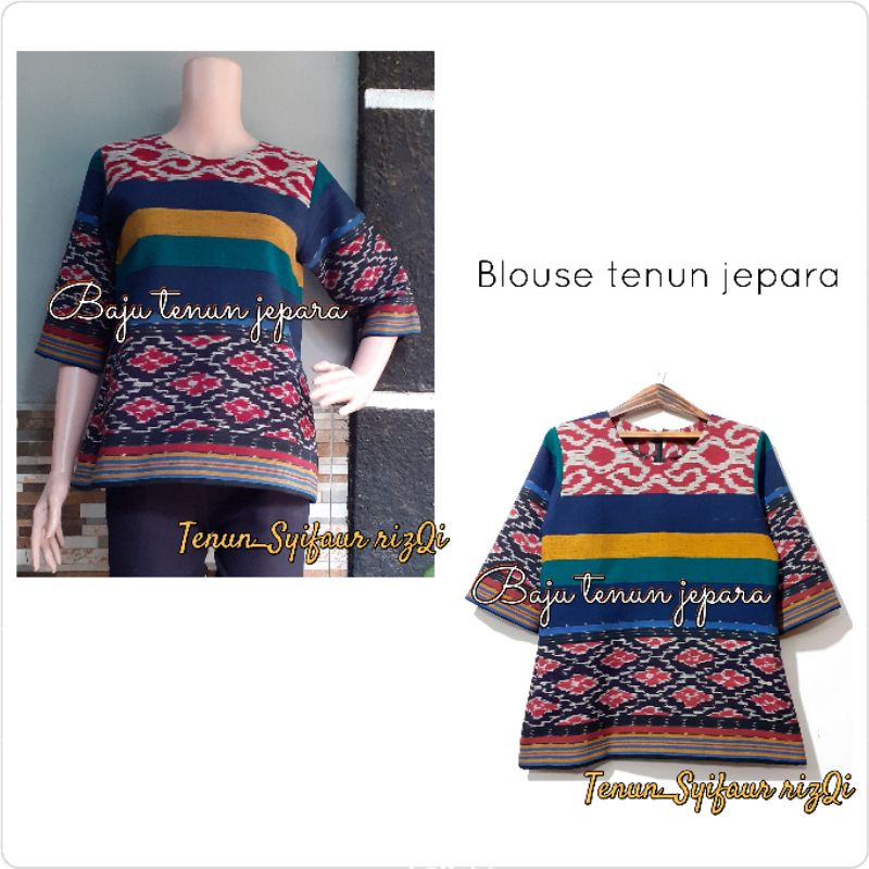 blouse tenun blangket baju tenun jepara murah ethnic BTB4