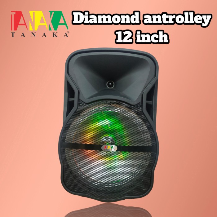 SPEAKER PORTABLE TANAKA DIAMOND ANTROLLEY 12 INCH BLUETOOTH