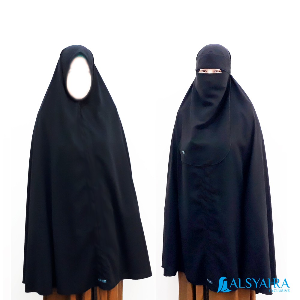 Alsyahra Jilbab Syari Long Khimar Non Pet Size XXL Bonus Alsyahra Jilbab Syari Long Khimar Non Pet Size XXL Bonus