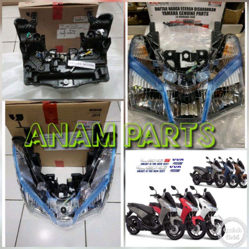REFLEKTOR ASSY LAMPU DEPAN HEADLIGHT YAMAHA LEXI B3F-H4300-00