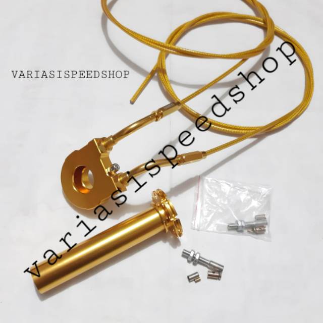 Gas Spontan Slongsong Gas Spontan 2 Kabel Active Full Cnc Xeon Beat Vario Jupiter Ninja Nmax Aerox