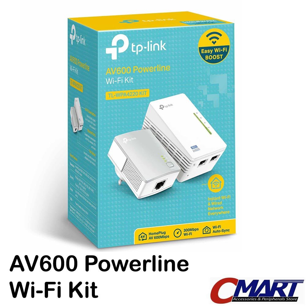 TP-LINK TL-WPA4220KIT : 300Mbps AV500 WiFi Powerline Extender