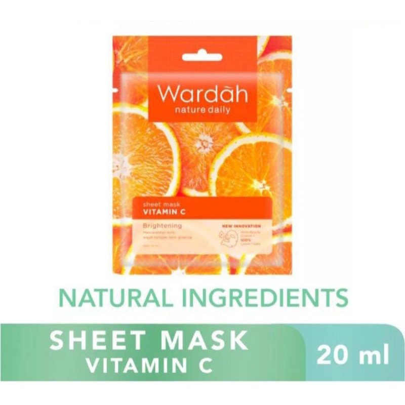 Wardah Nature Daily Sheet Mask Vitamin C