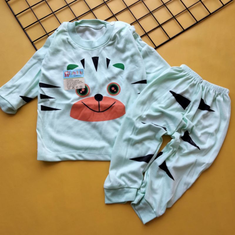 piyama bayi 3-18 bulan motif tiger