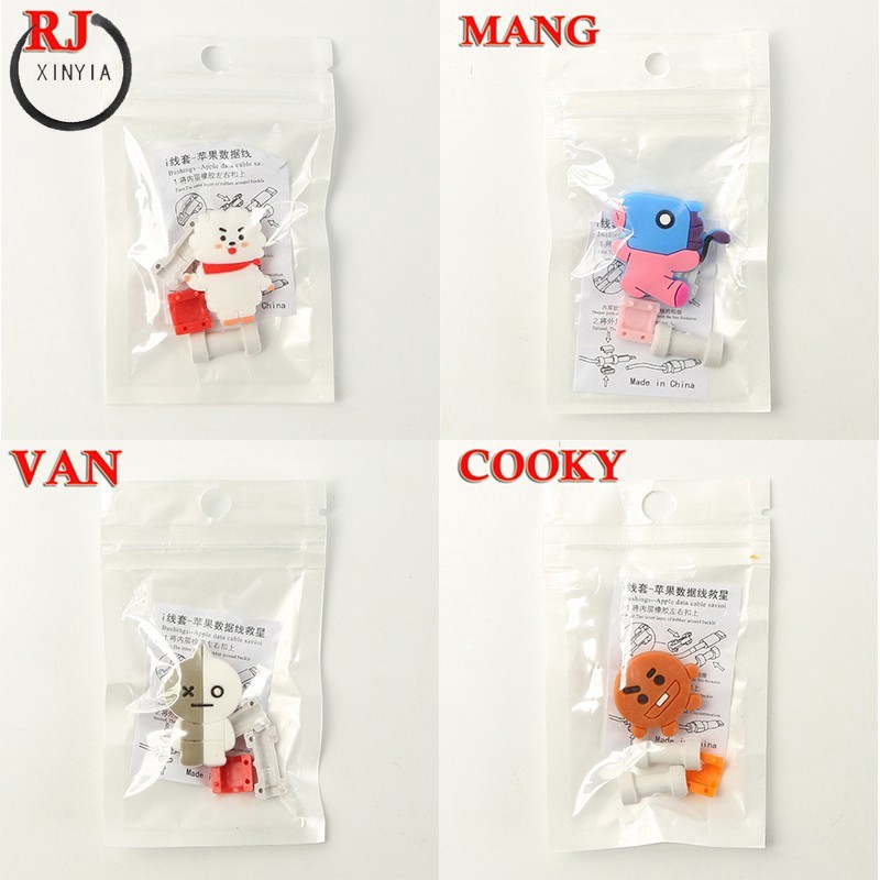 Pelindung Kabel Charge / Data Motif KPOP Bangtan Boys BT21 Lucu Bahan Plastik Multi Warna