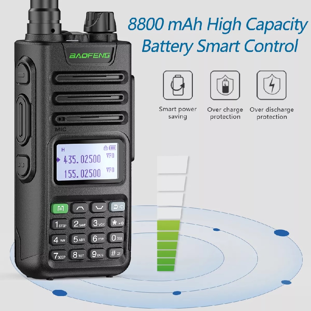 UV-13 PRO - Two-Way High Power Radio Walkie Talkie 10W Power